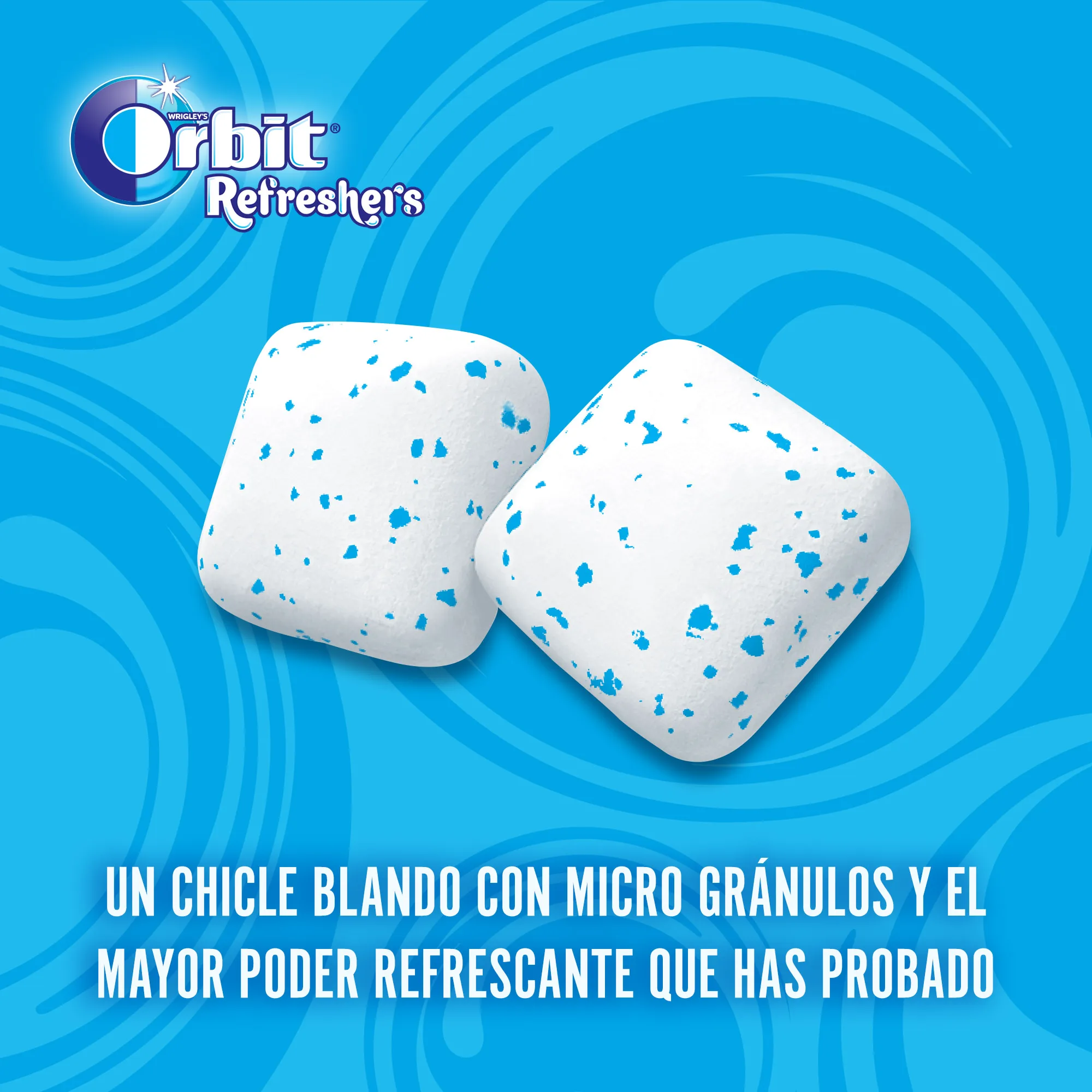 Orbit Refreshers, Chicles Sin Azúcar Sabor Menta que proporciona frescura inmediata, Formato Gragea, 6 Botes x 30 Unidades