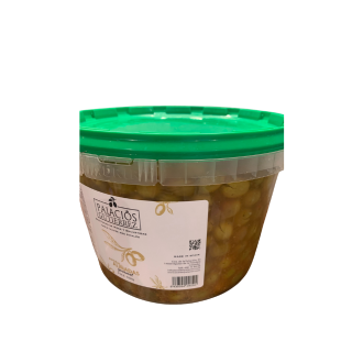 GUTIERREZ PALACIOS GUTIERREZ Azeitonas Partidas Temperadas |   Balde Plástico 4500 Gramas