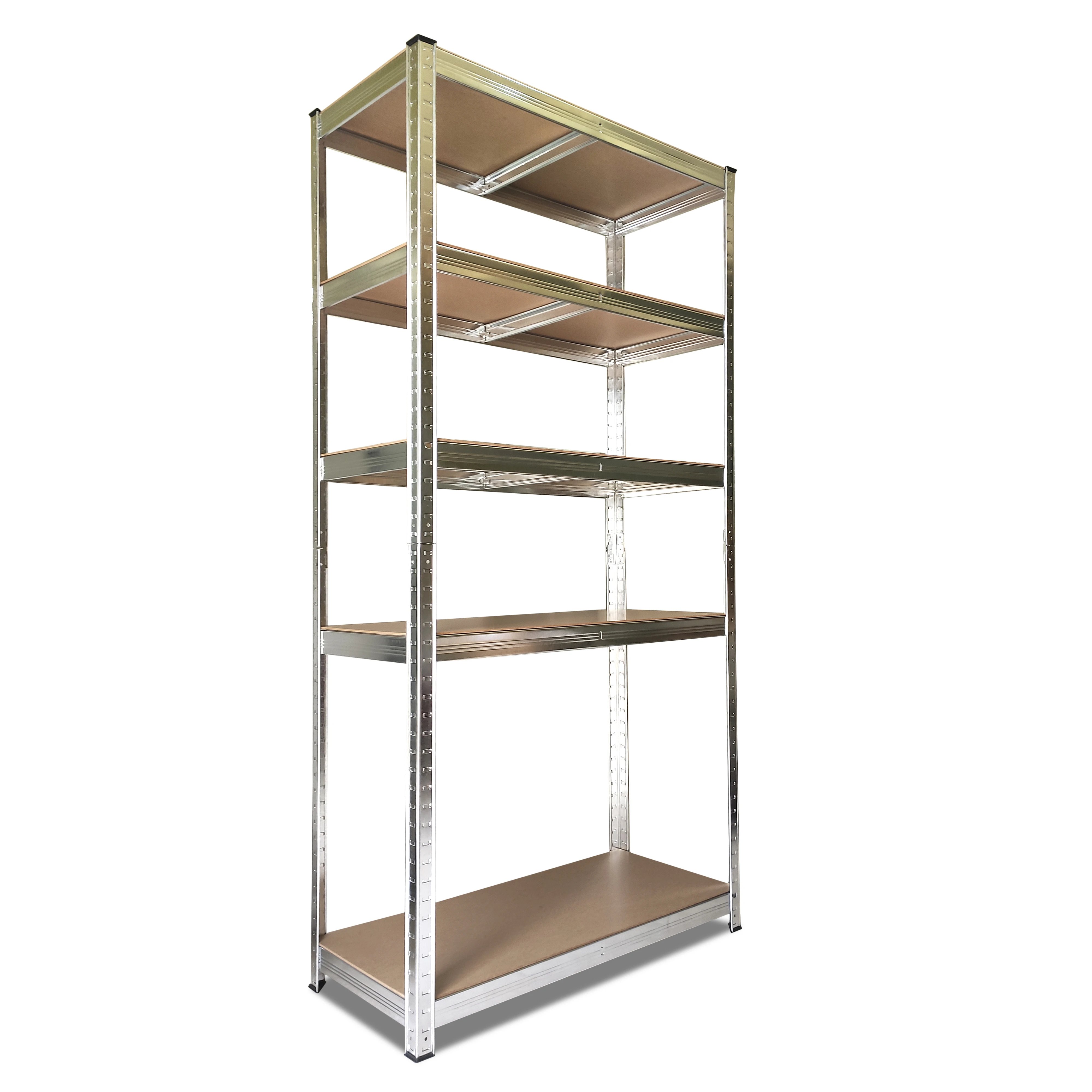 Scaffale in metallo zincato 180x90x40 cm 875 kg Nyana Home |   5 ripiani regolabili |   Scaffale industriale rinforzato per garage, officina, ripostiglio, ufficio, magazzino e dispensa |   Robusto telaio in acciaio con facile montaggio