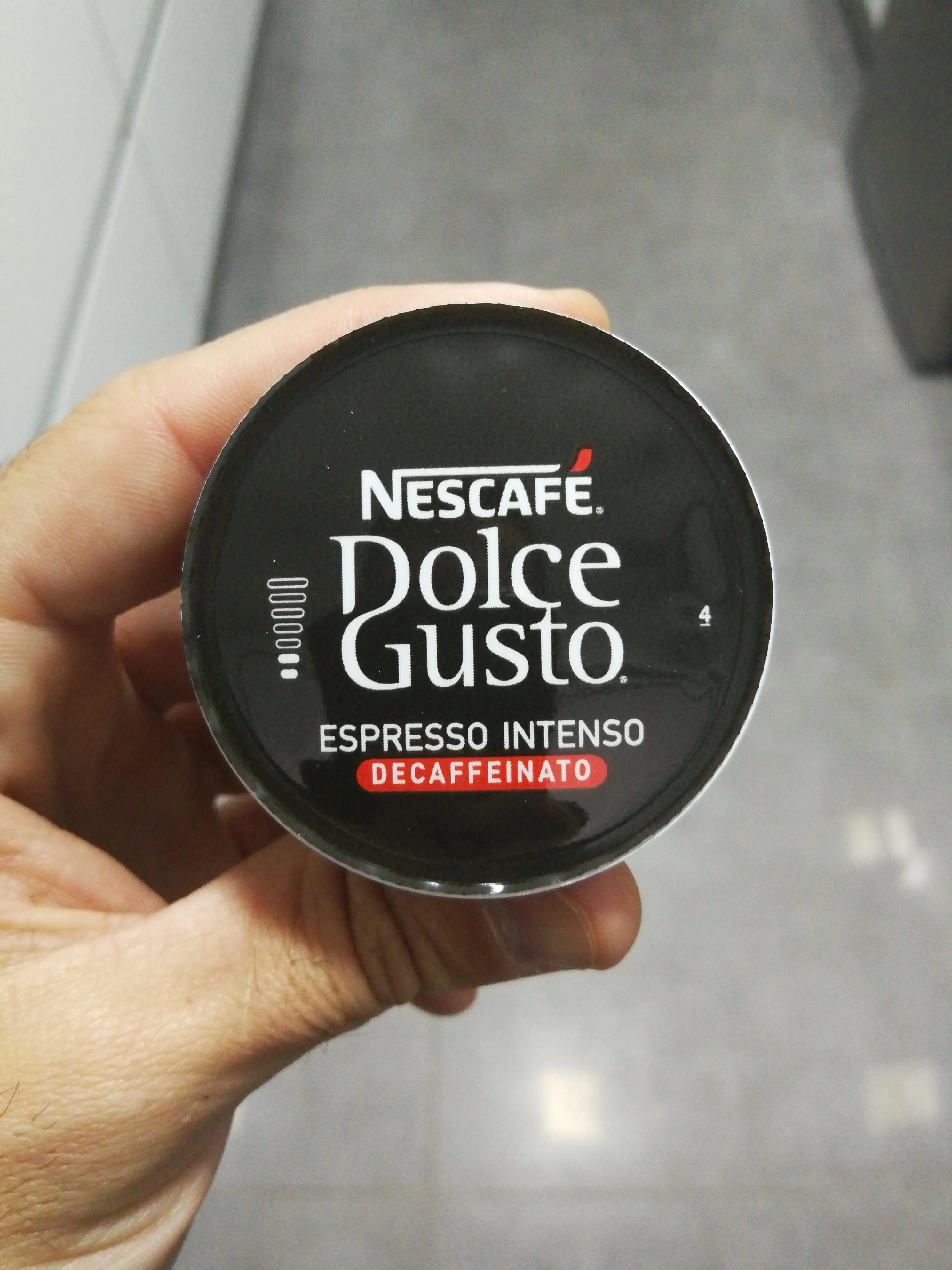 Nescafé DOLCE GUSTO Café ESPRESSO INTENSO DESCAFEINADO - Pack de 6 x 16 cápsulas - Total: 96 Cápsulas