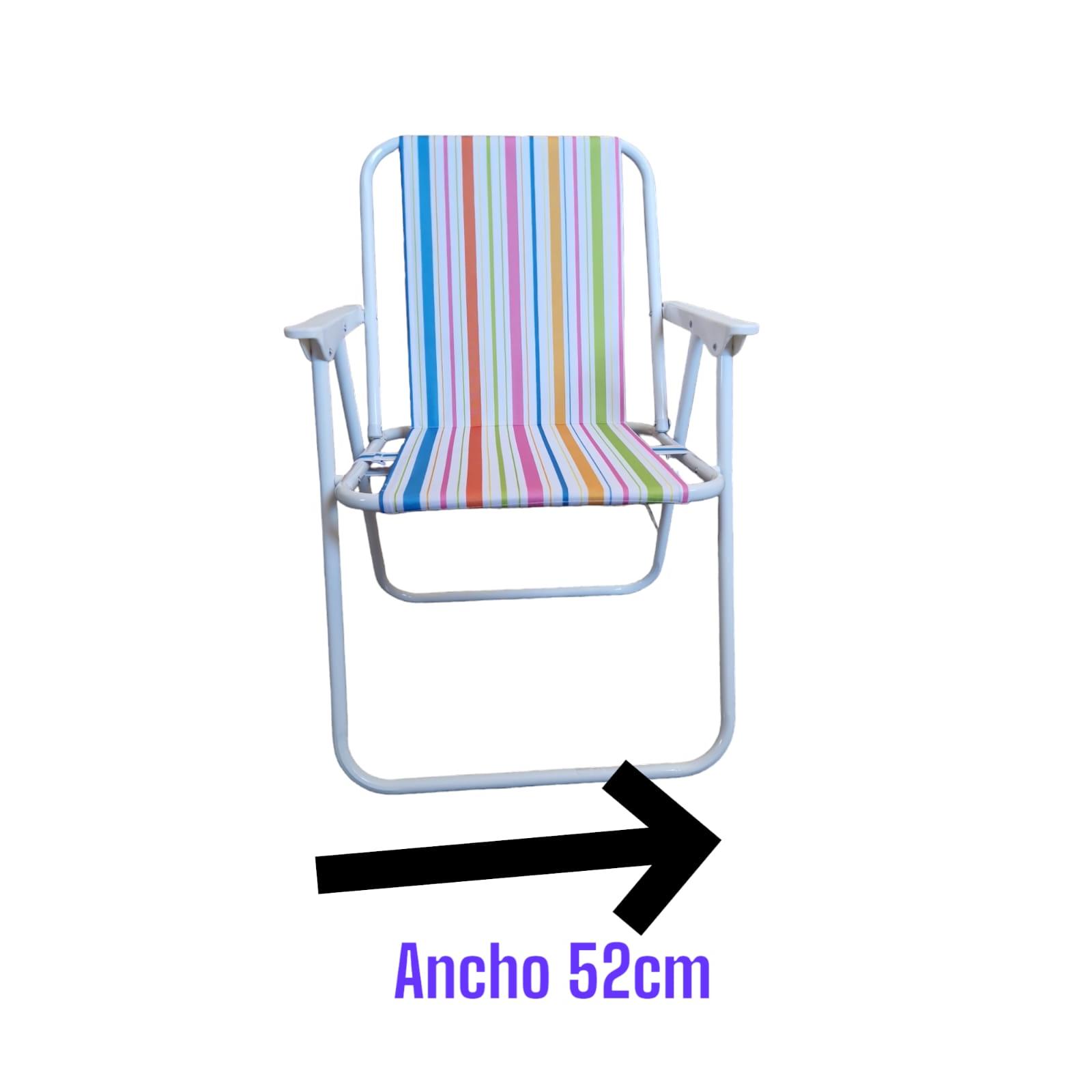ELECSAN Silla de Playa BARATA Plegable con Reposabrazos