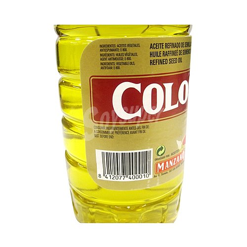 PACK de 4 - Aceites García Molina Aceite Refinado de Semillas - Ideal para Frituras