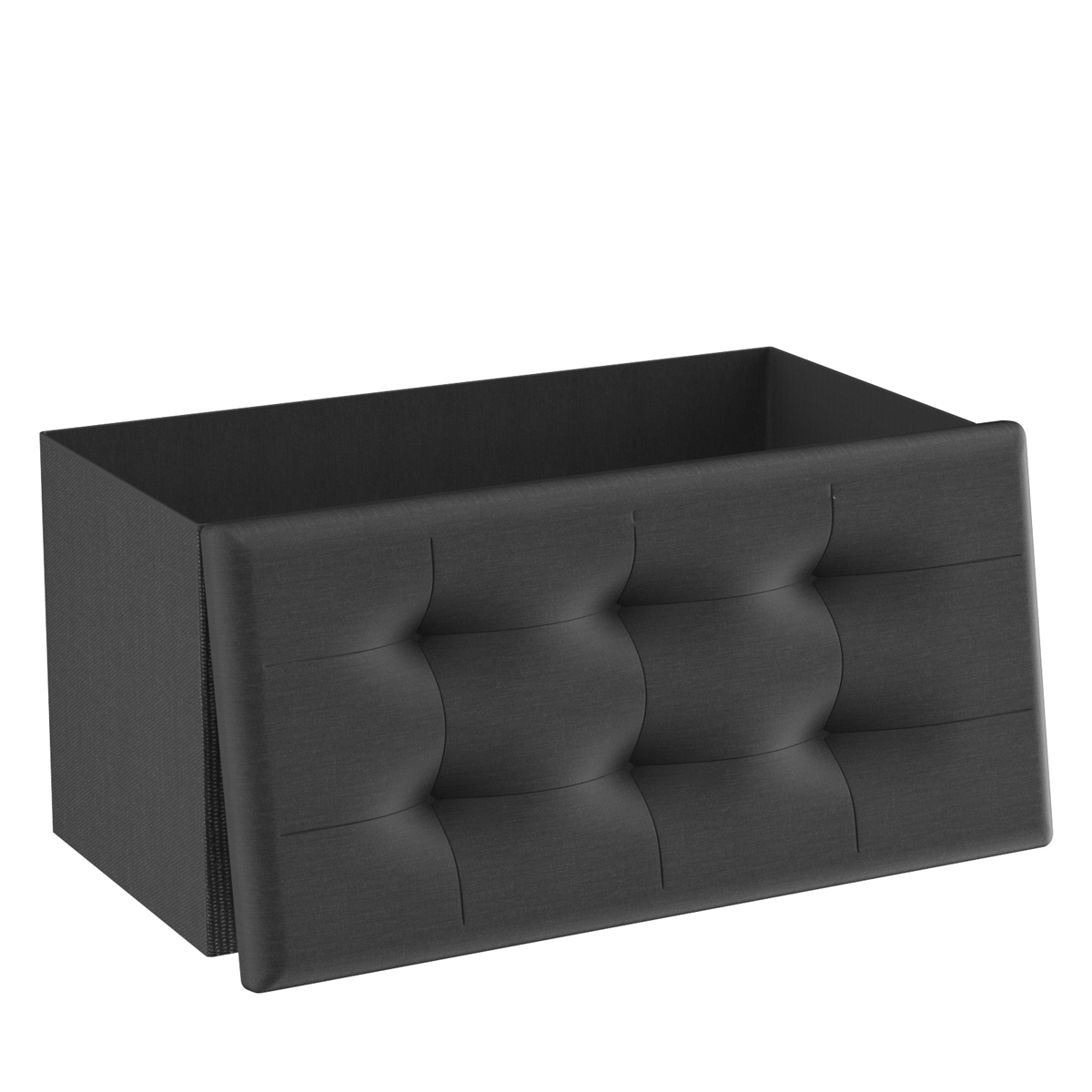 T-lovendo Armazenamento Puff Folding Aparência Linho 38x76x38cm
