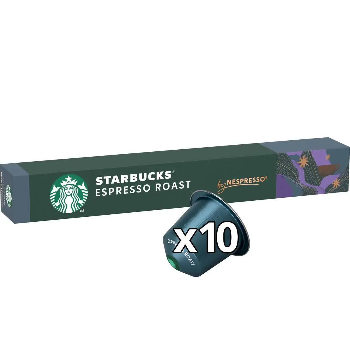 STARBUCKS by NESPRESSO - Espresso Roast - Tueste Intenso, intensidad 11 - 12x10caps (120 cápsulas)