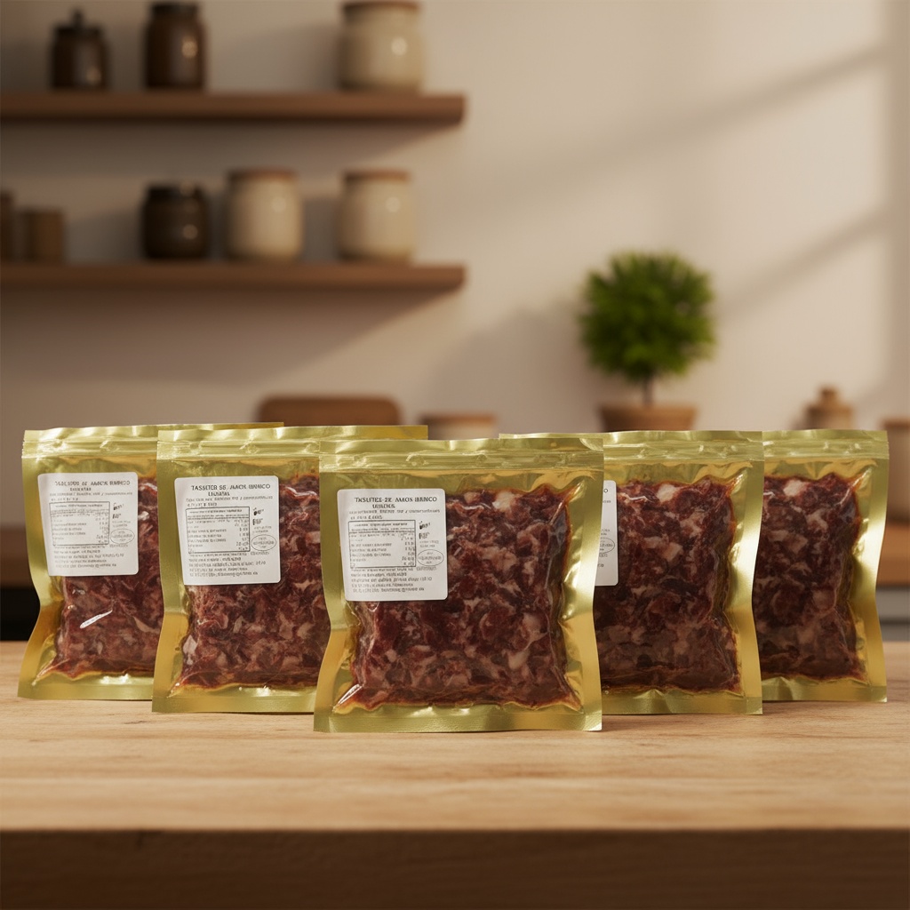 Jamón Ibérico Taquitos-Obras de presunto ibérico-5 unidades de 100g-Iberiano Faustino Gil-