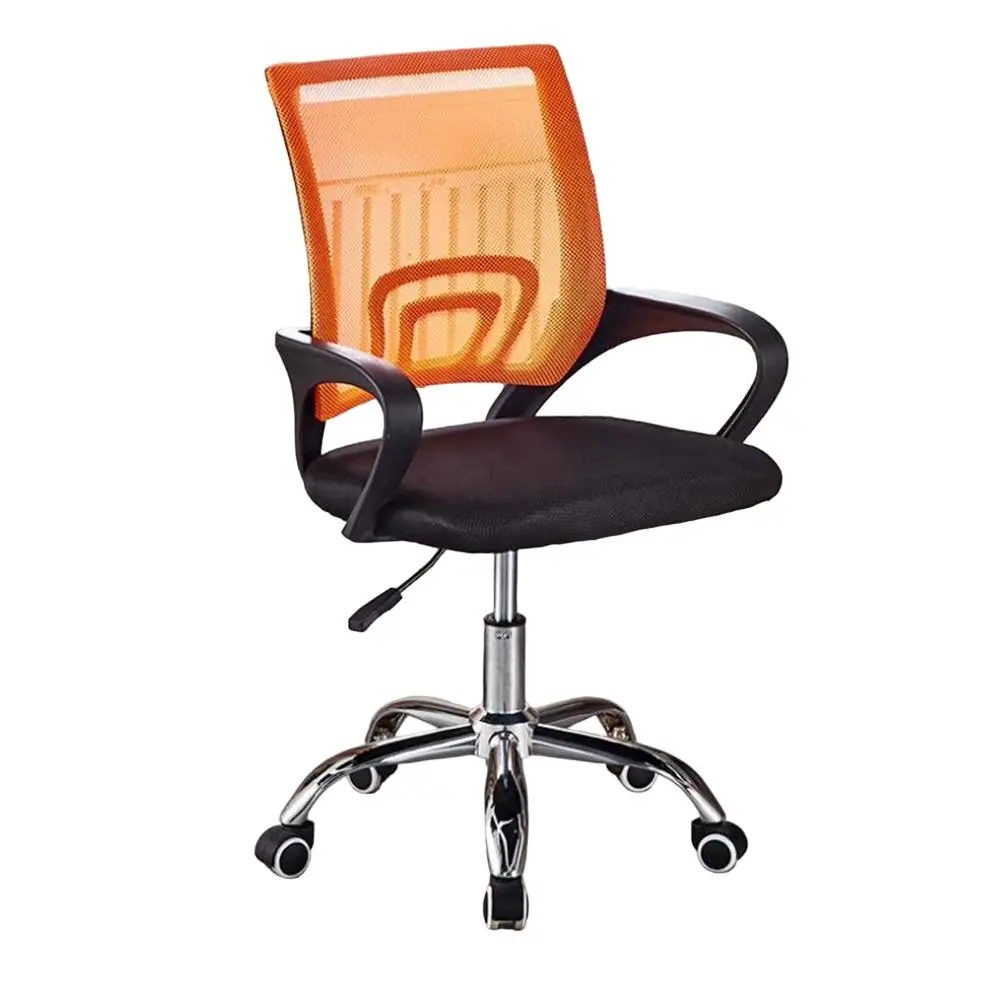Sedia da ufficio con supporto lombare scrivania girevole poltrona ruote ufficio sala ergonomica Scrivania da gioco tulipu Sedia nordica nero Grigio
