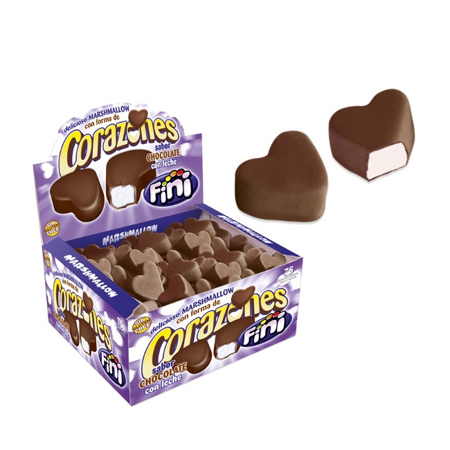 CORAZONES CHOCO 75 UNDS FINI - SIN GLUTEN