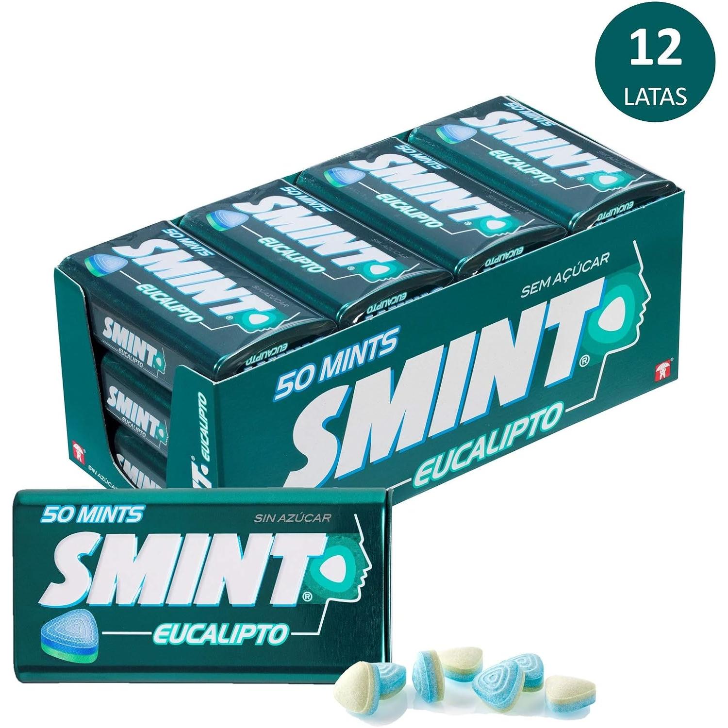 Smint Eucalipto - Caramelos Refrescantes - 12x35gr