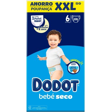 Mega Box XXL Talla 6 (128 Uds). Dodot Dodot