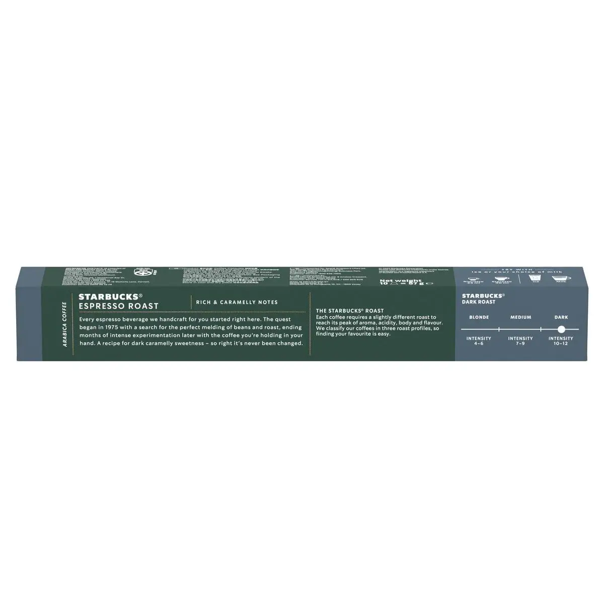 STARBUCKS by NESPRESSO - Espresso Roast - Tueste Intenso, intensidad 11 - 12x10caps (120 cápsulas)