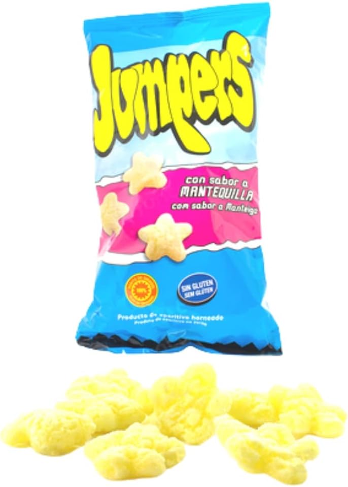 JUMPERS Mantequilla - 24 paquetes de 42 Gramos - Gusanitos Jumpers Sabor Mantequilla