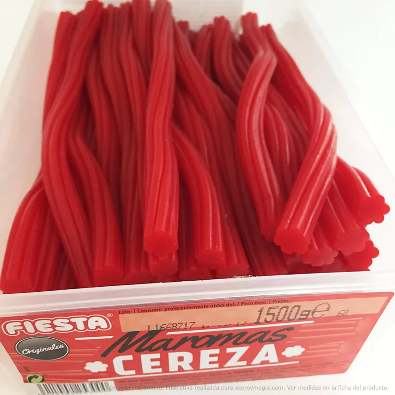Fiesta Maromas Regaliz Cereza 60 Unds - Dulces de Regaliz
