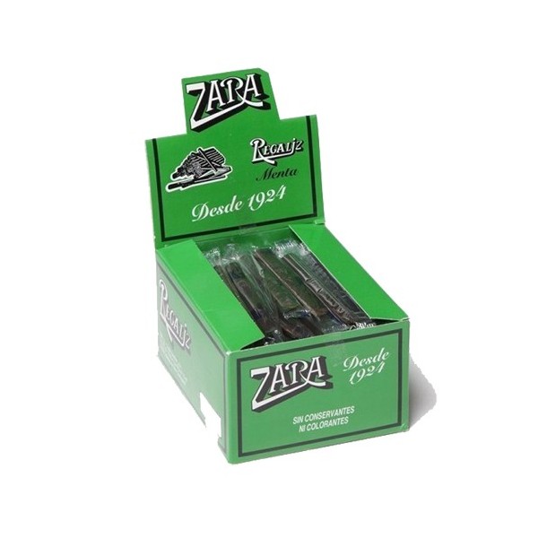 Regaliz Zara Menta - 100 Barritas - Regaliz Zara Fire Negra Mentolada