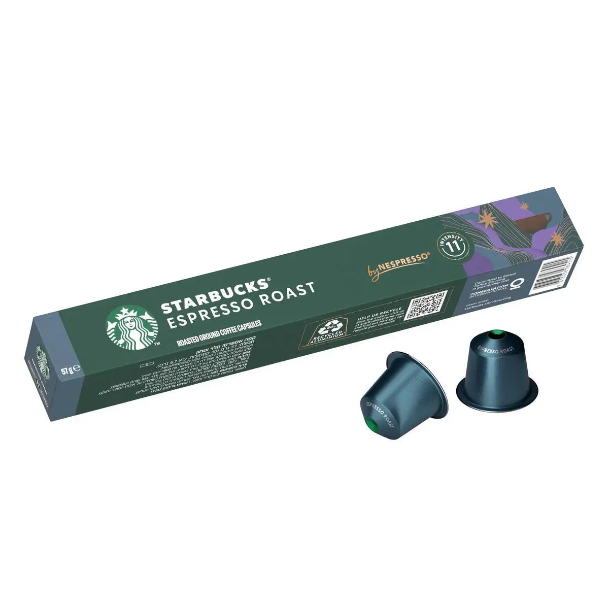 STARBUCKS by NESPRESSO - Espresso Roast - Tueste Intenso, intensidad 11 - 12x10caps (120 cápsulas)