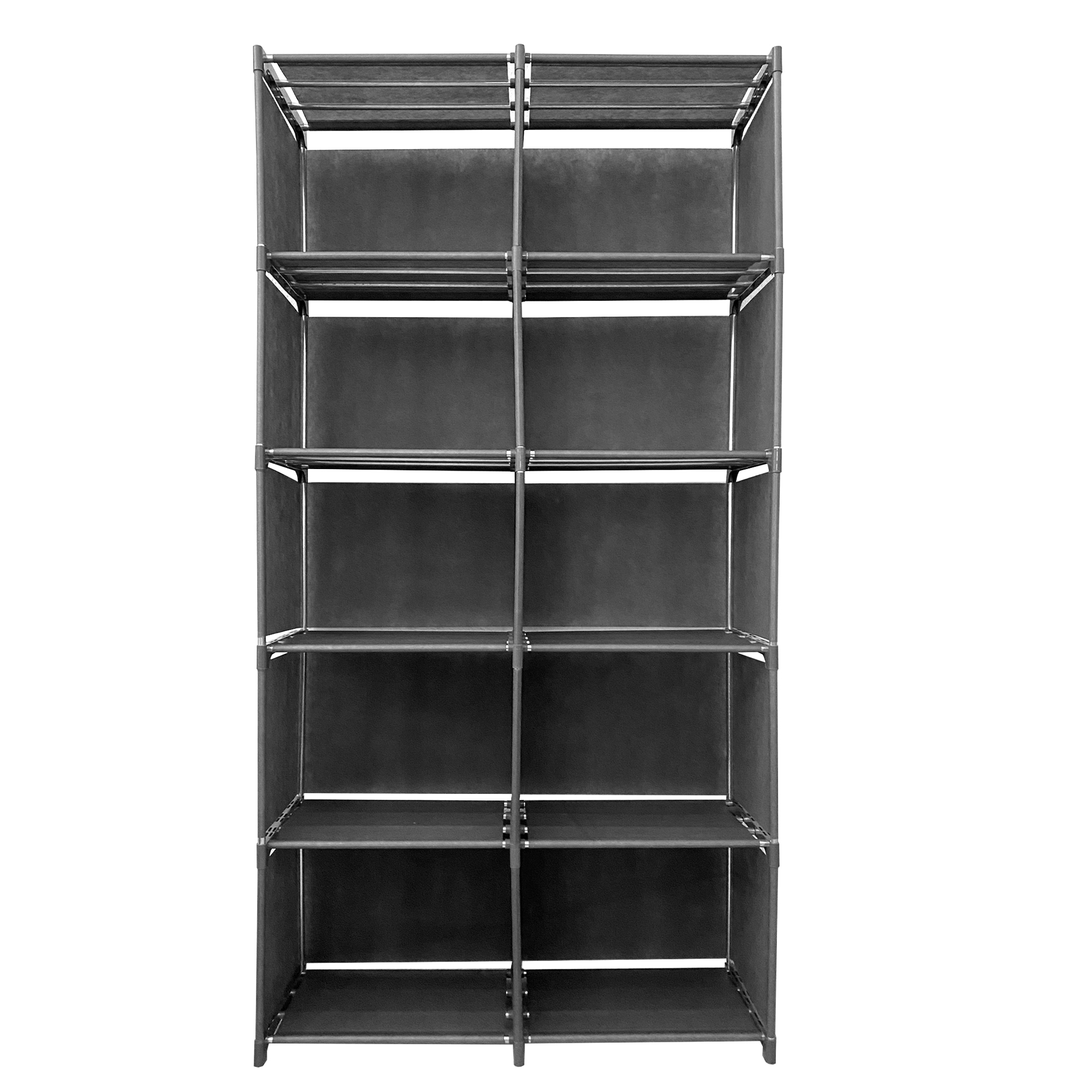 Estantería Modular 6 Alturas 10 Huecos Pvc/tela Nyana Home Gris