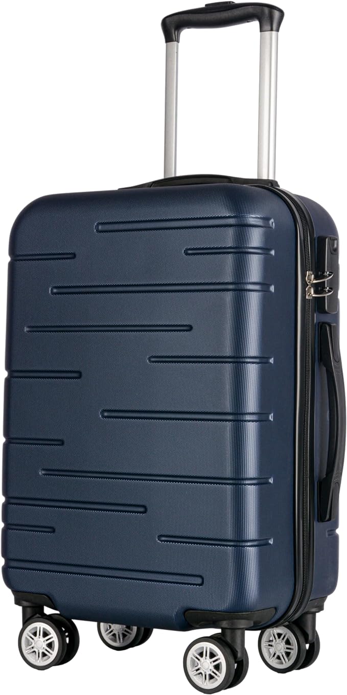 T-LoVendo Juego de 3 Maletas de Viaje Set Trolley Abs Semirigidas con Cerradura Combinación 4 Ruedas Dobles