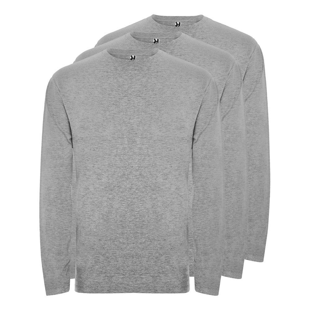 Roly Pack 3 Camisetas ROLY de Manga Larga para Hombre Máxima Calidad
