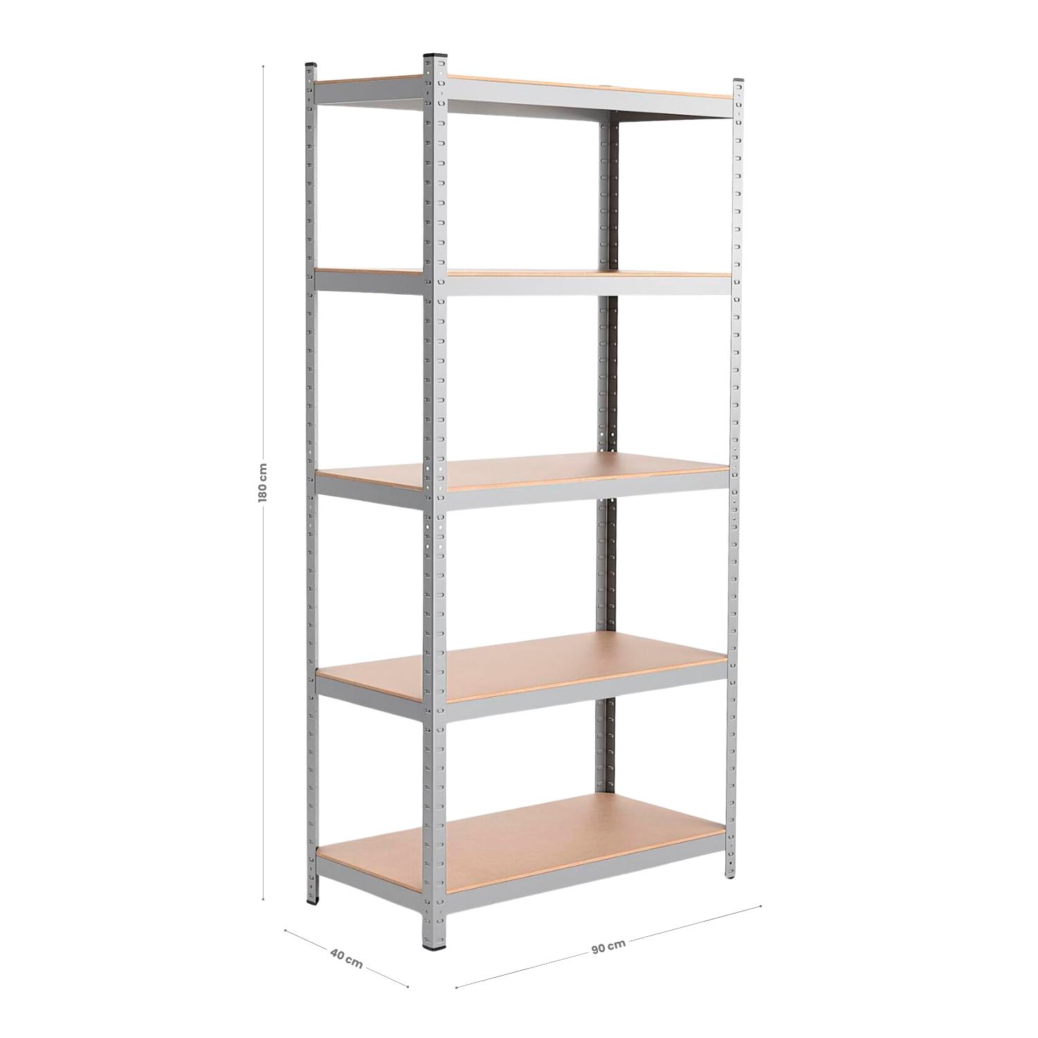 Ediesi, Estanteria Almacenaje, Metalica, 5 baldas ajustables