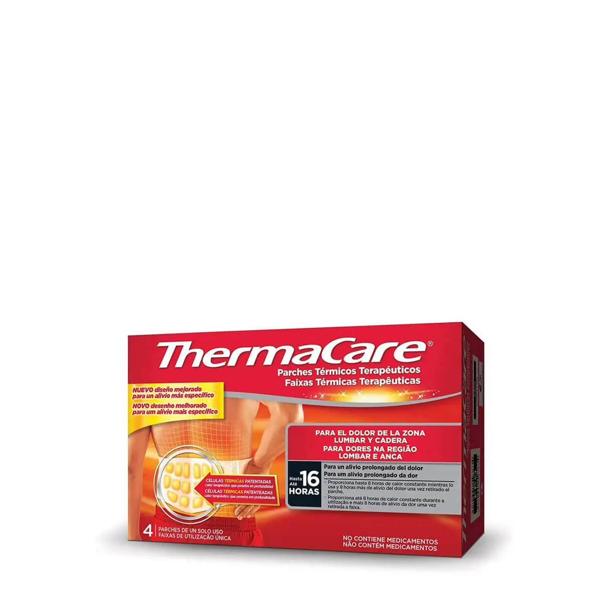 Thermacare parche zona lumbar y cadera  4 unidades