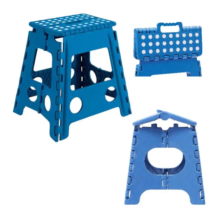 Sgabello pieghevole multiuso in PVC per bambini 29x22x27 Cm