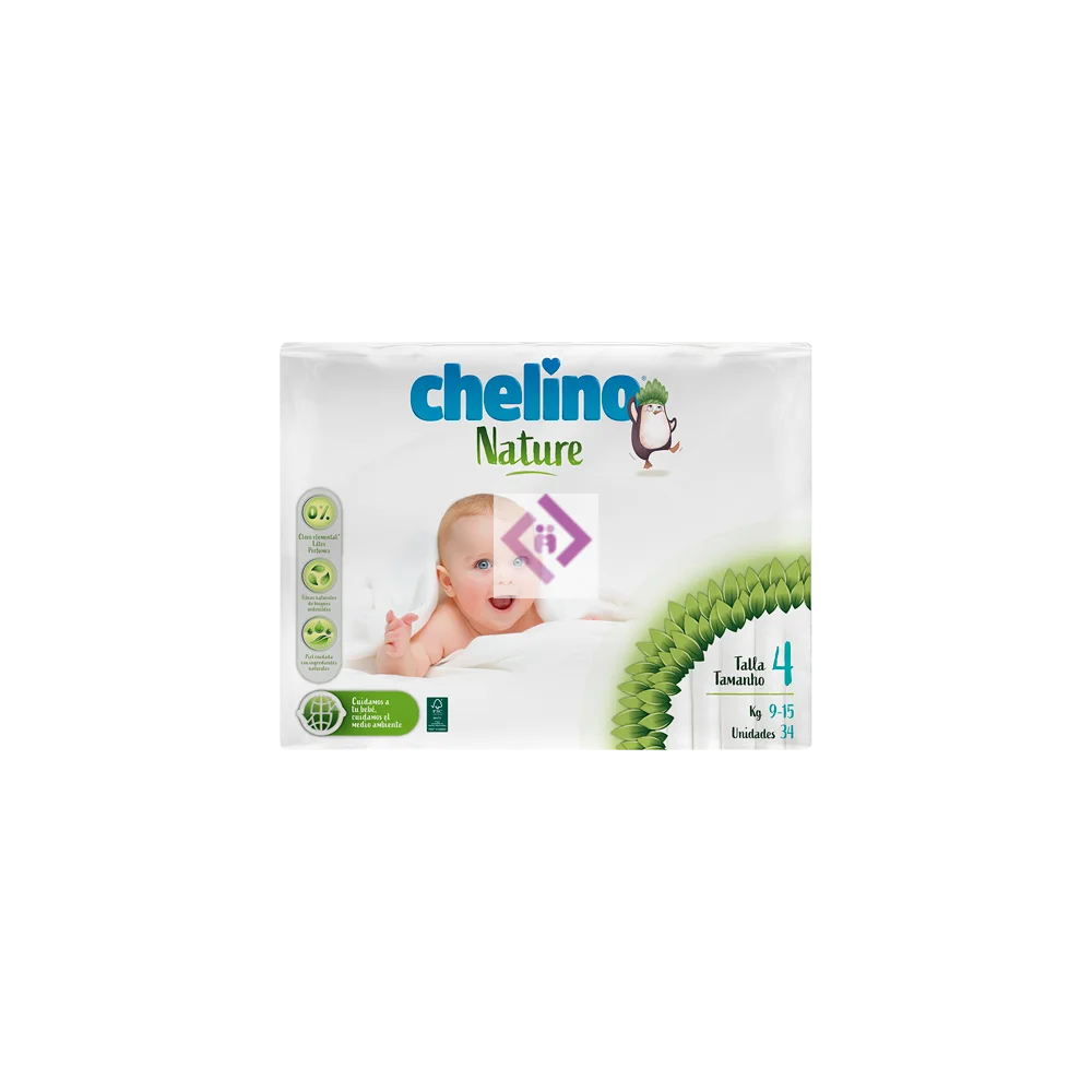 CHELINO Chelino Nature Talla 4 Pañal 9-15Kg 34 Unidades