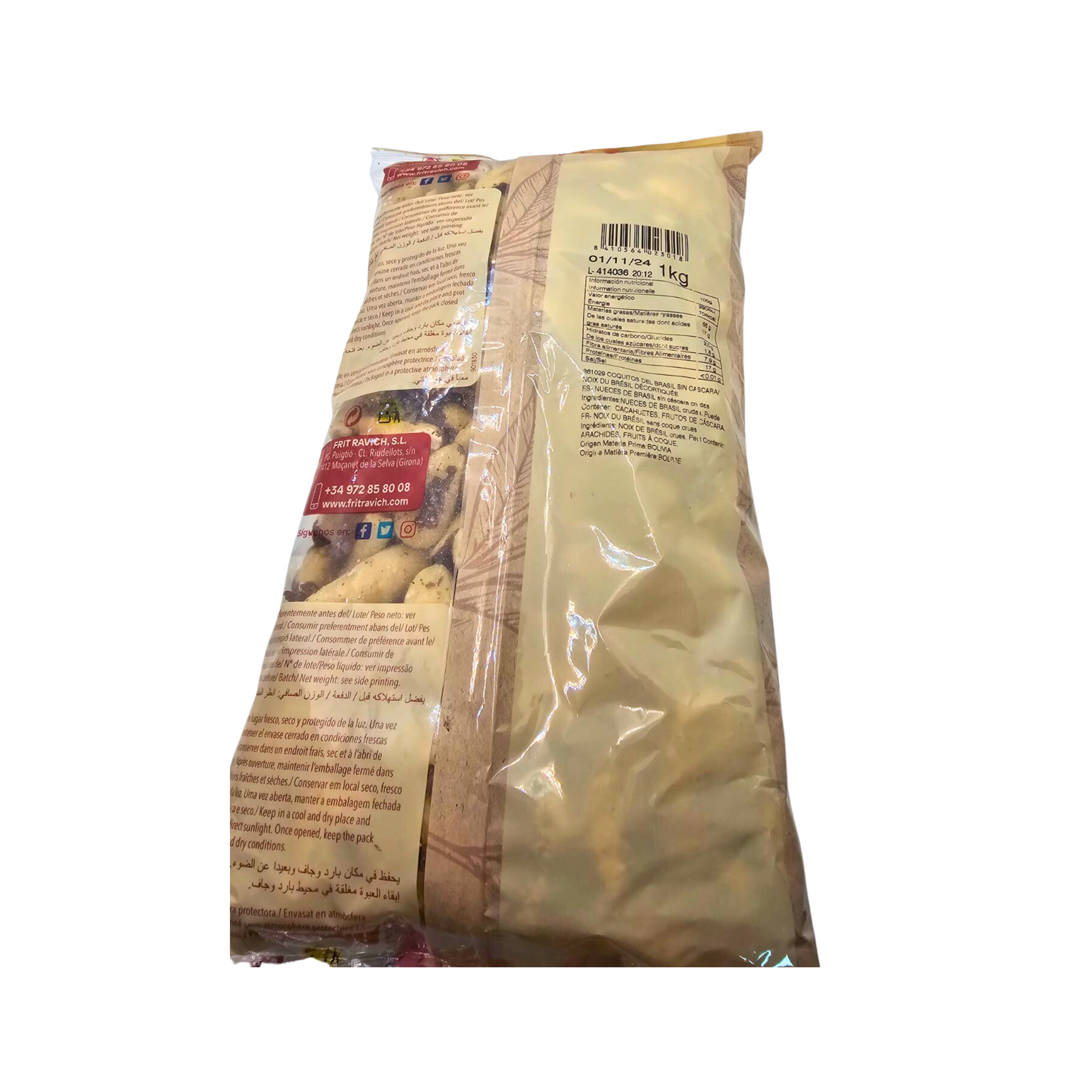 Nueces del Brasil Sin Cáscara 1kg - Fuente de Grasas Saludables