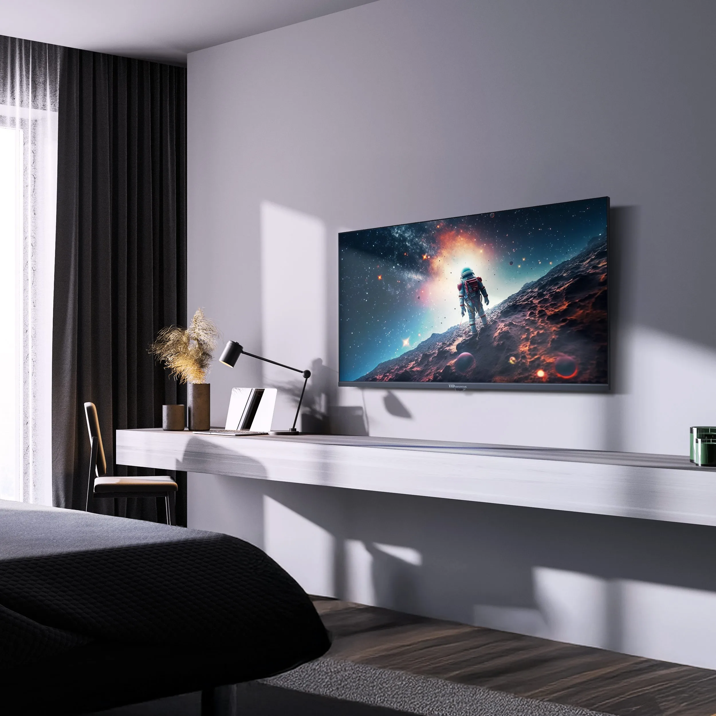 Smart TV 40 polegadas Qled Full HD Hey Google Official Assistant com controlo por voz. TV Android 14 - TD Systems K40DLK21GLQ