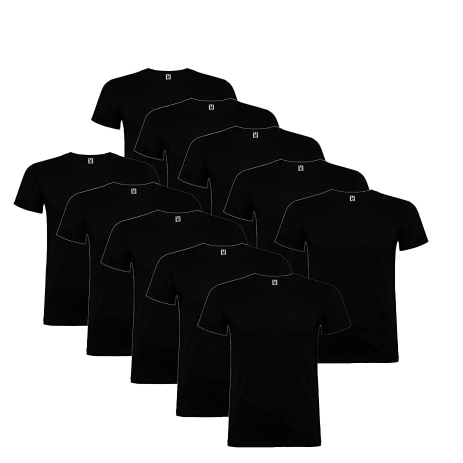 Roly - Pack 10 Camisetas Básicas Unisex - Manga Corta - 10 Camisetas de Algodón - Tallas S a 2XL - Amplio Surtido de Colores - Gramaje: 150 G/m²