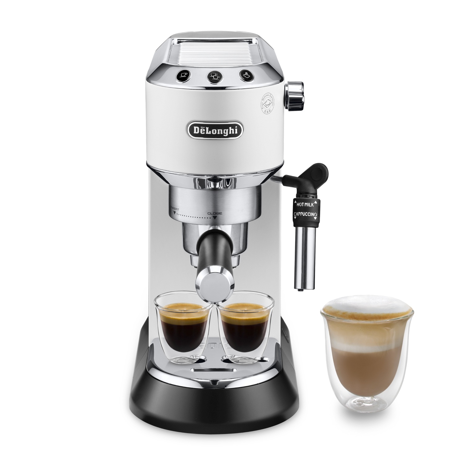 De'Longhi - Dedica Cafetera Espresso Italiana. Máquina de café gourmet en casa. 15 bares de presión, capacidad 1,1L, 1300W. Modelo EC685