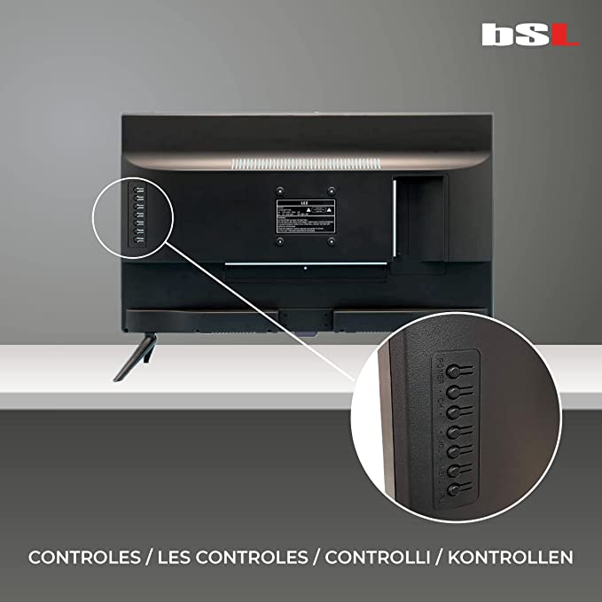 Bsl Televisor BSL-22112V 22 Pulgadas FHD DLED con Sintonizador DVBT2/DVB-C/DVB-S2 y Regulador de Sonido