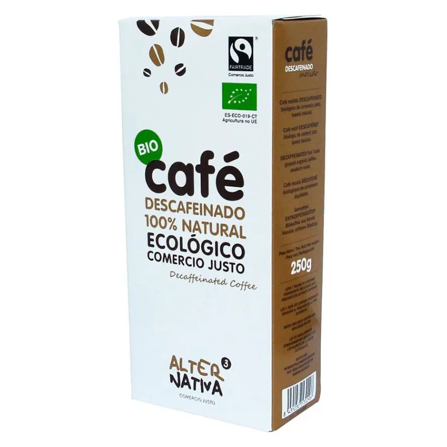 Cafe Molido Descafeinado 100 Arabica Bio 250g Alternativa3
