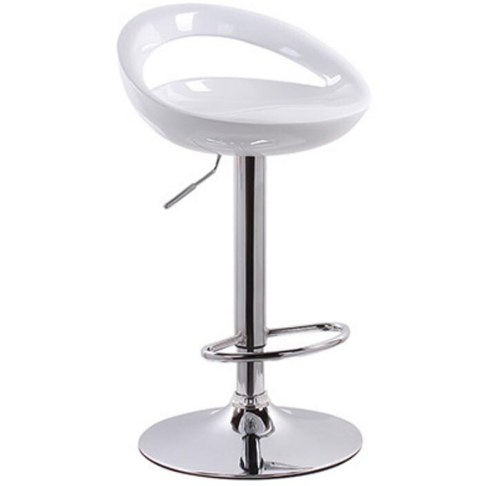 Silla giratoria de Bar alta ajustable, asiento nórdico moderno, elevador de escritorio frontal con taburete alto, respaldo de moda, silla de Bar con patas de Metal de estilo nordic,sillas de comedor PVC
