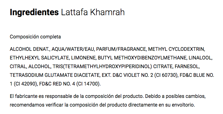 Lattafa Khamrah 100 Ml Perfume Afrutado Amaderado Mujer