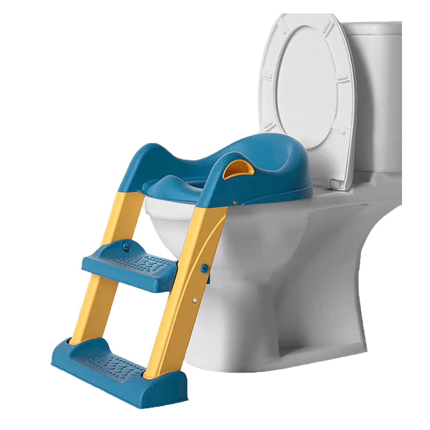 Edibaby, Adaptador wc niños con escalera, Portátil, Ajustable, Cojín acolchado, de 1 a 7 años