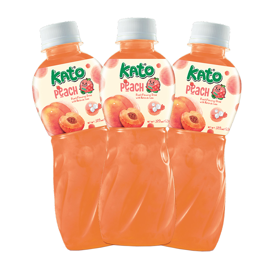 (KATO) BEBIDA DE MELOCOTÓN CON GEL DE COCO 320ML