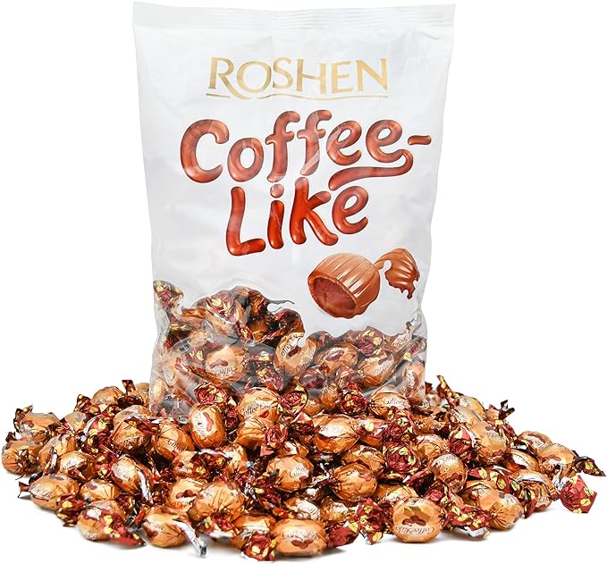 Roshen - Caramelos de Café con Relleno Cremoso - Bolsa de 1 Kilo