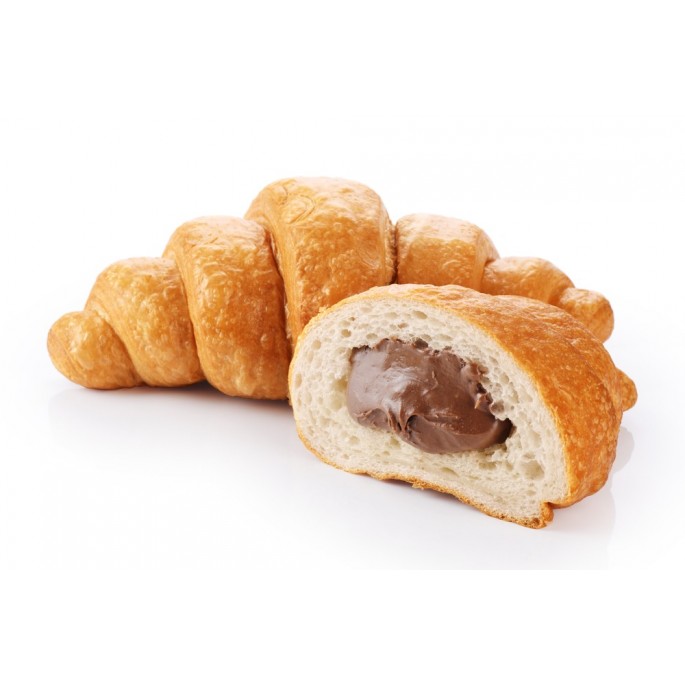 Croissant Relleno Cacao Dulcesol - 35 Croissants Rellenos de Chocolate - Envueltos de forma Individual - Caja 1,6 Kg.
