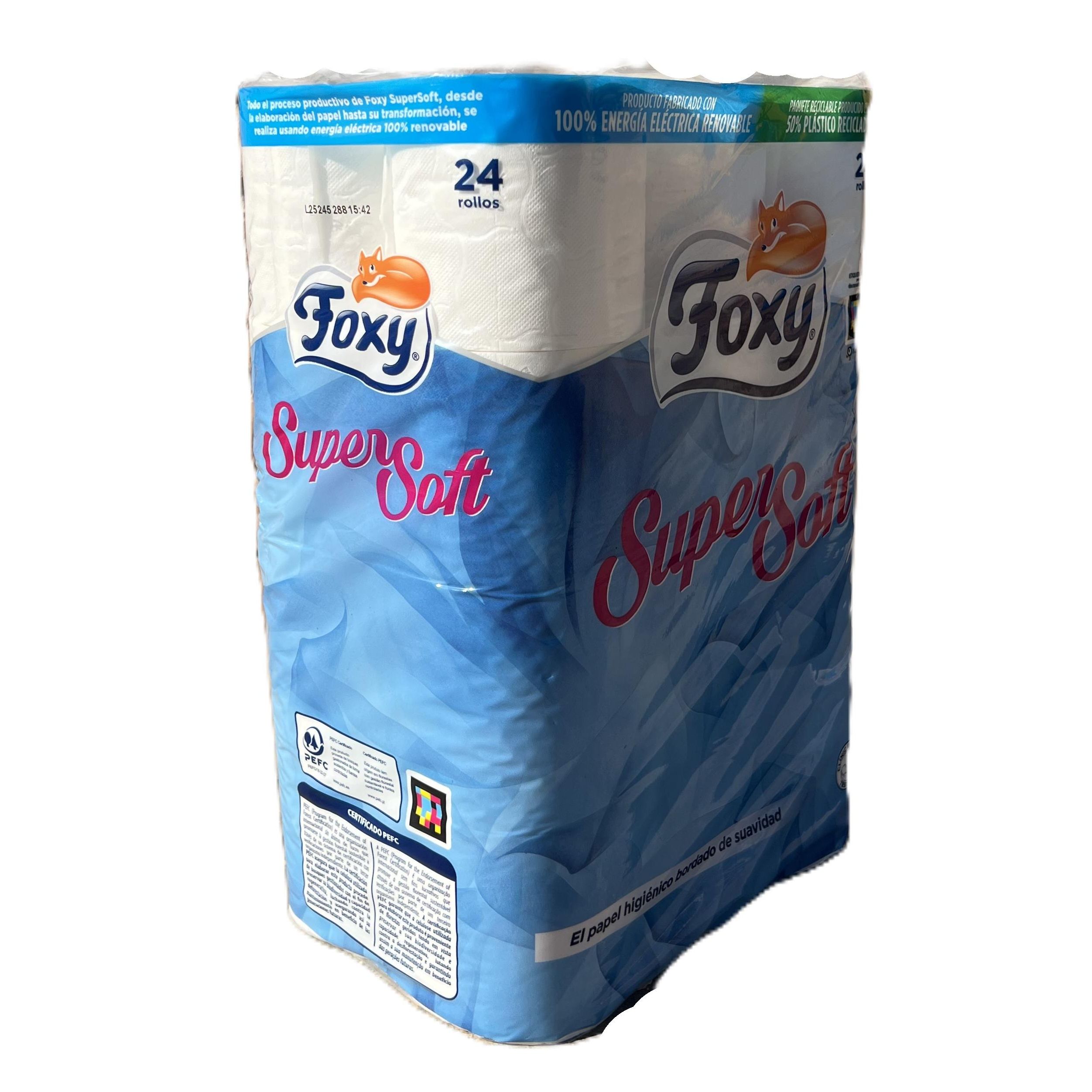 PACK VALOR - 24 rolos de papel higiénico FOXY SuperSoft