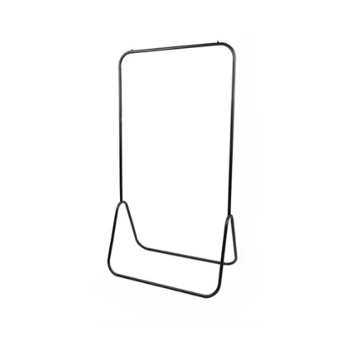 Perchero de Pie/ Tendedero de metal, fácil montaje en blanco y negro