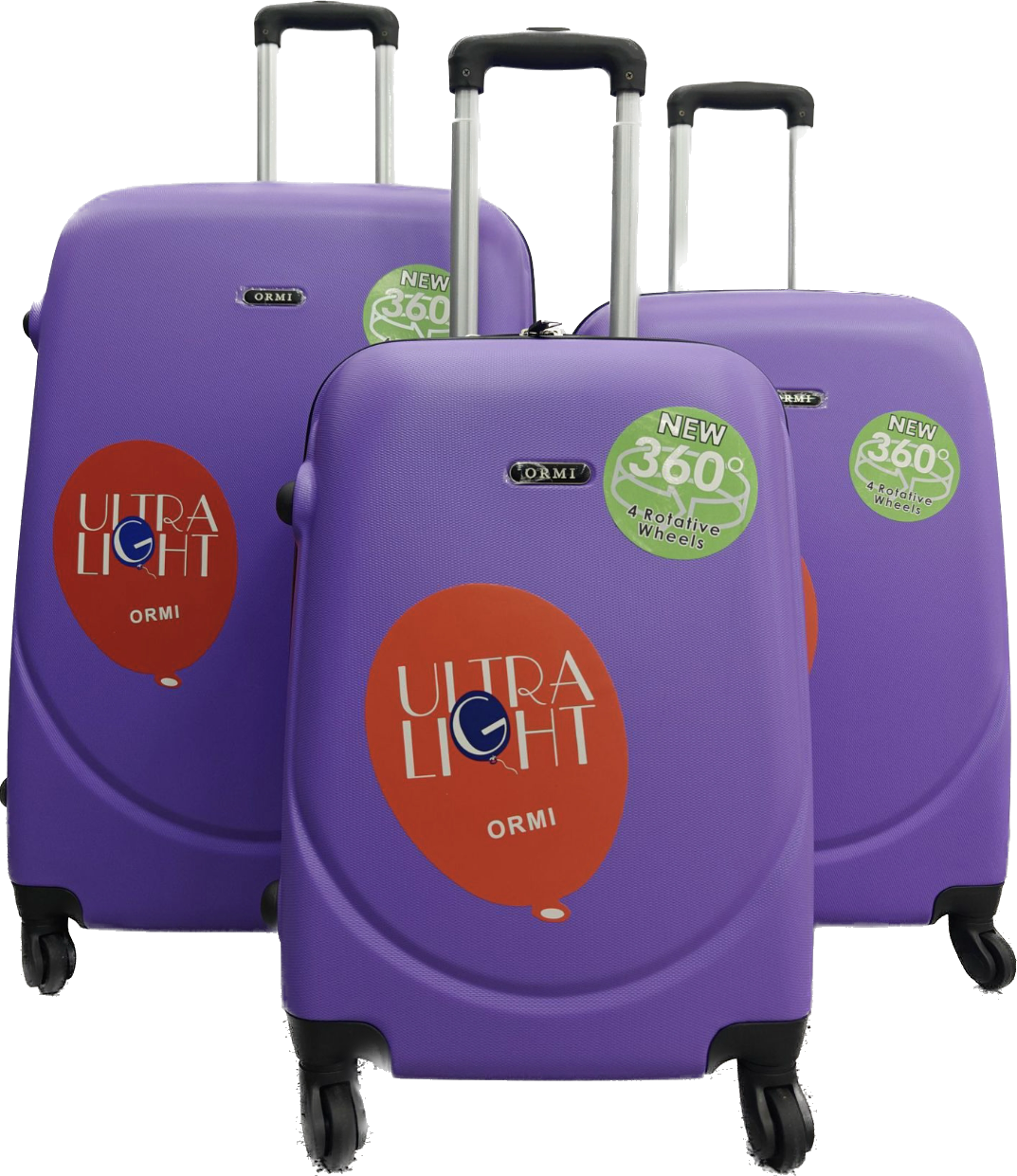 Maletas rígidas de alta capacidad con 4 ruedas giratorias 360° y cerradura de combinación numérica - Marca Om Home