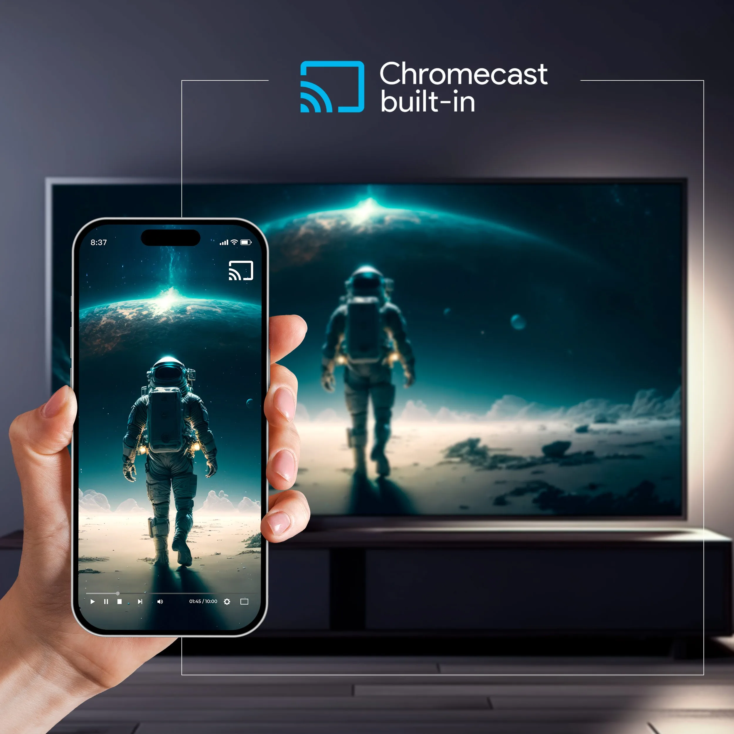 Smart TV 24 polegadas HD Olá Google Assistente Oficial com controlo por voz. TV Android 11 - TD Systems K24DLC19GLE