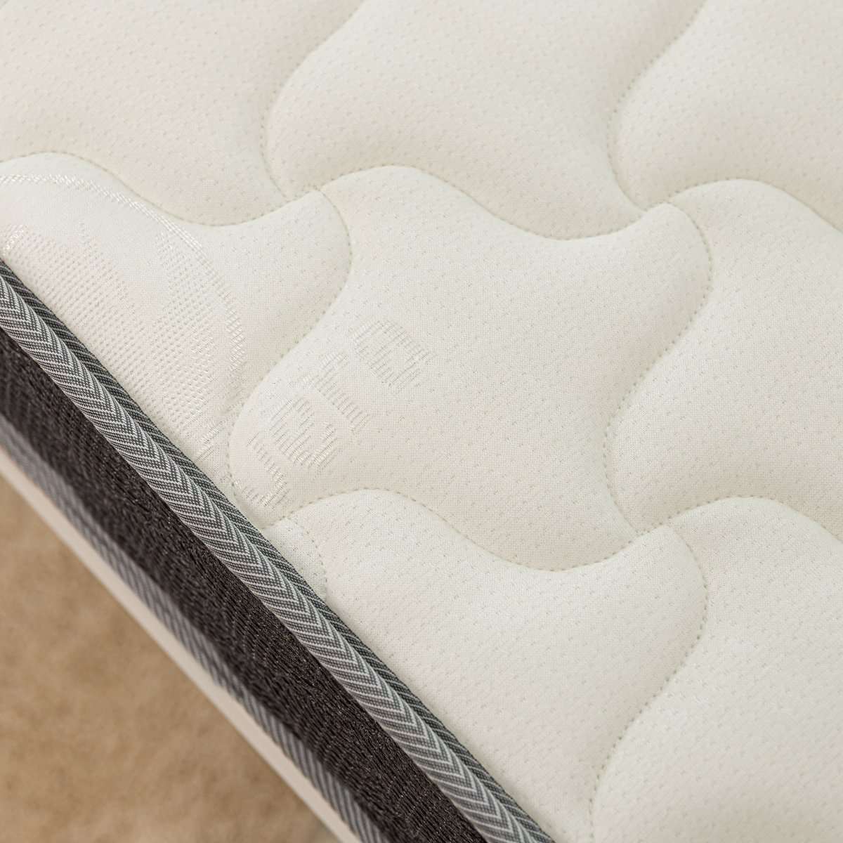 Nalui Colchón Cuna Baby Dreams Gris ±11cm | Certificado Oeko-Tex® | Hecho en España