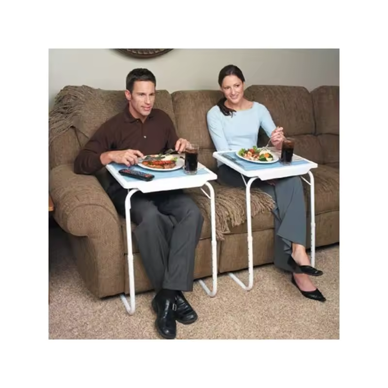 Tavolino pieghevole portatile regolabile multifunzione, dimensioni: 42x31 cm, tavolo pieghevole multiuso, per camera, soggiorno, sala da pranzo, ufficio.