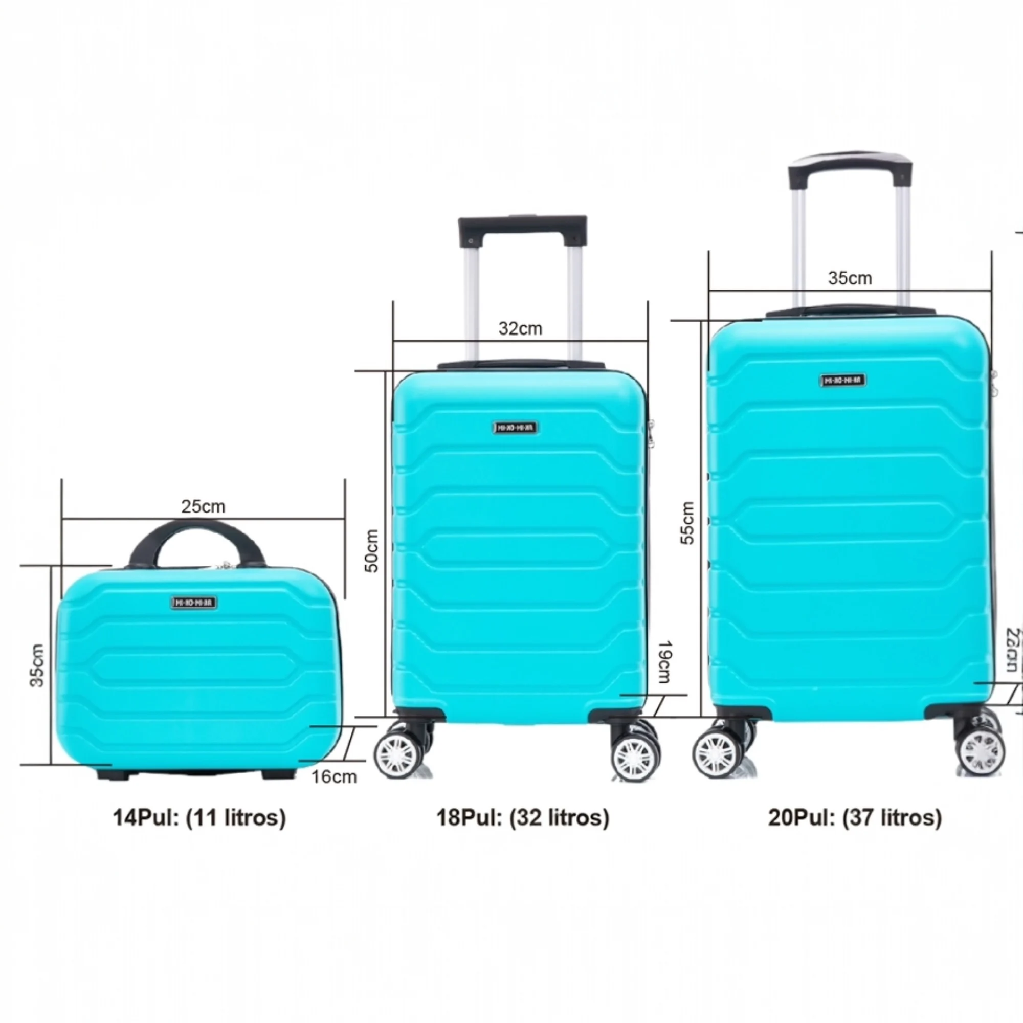 Conjunto de Maletas de Viaje Elegantes: Carcasa Ligera de ABS, Cerradura Numérica, 4 Ruedas Giratorias 360°, Asa Telescópica de Aluminio  Juego de Maletas    Set Trolley Maleta Cabina (6990 M008 8001 8002 8008 6020 D7)