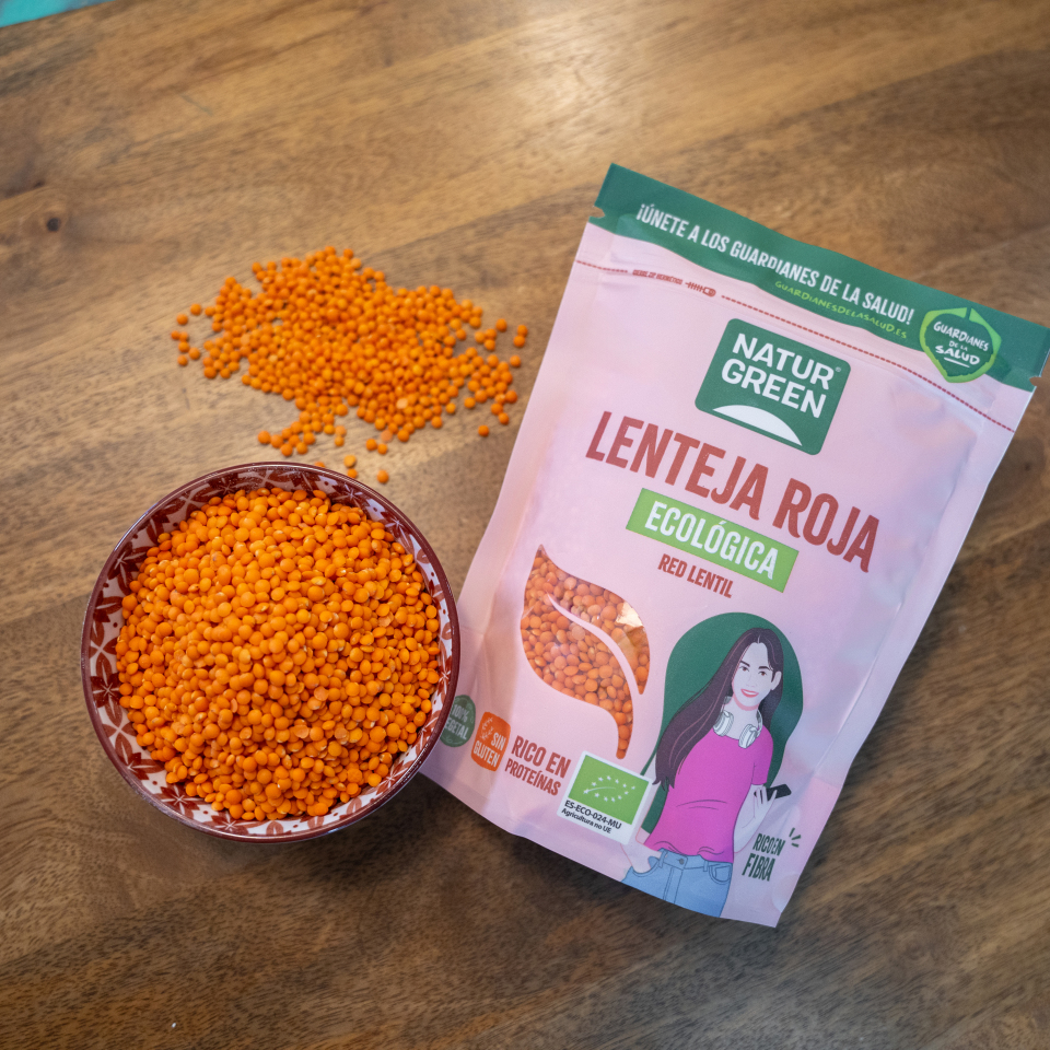 Pack 6x NaturGreen Lenteja Roja Bio 500 g