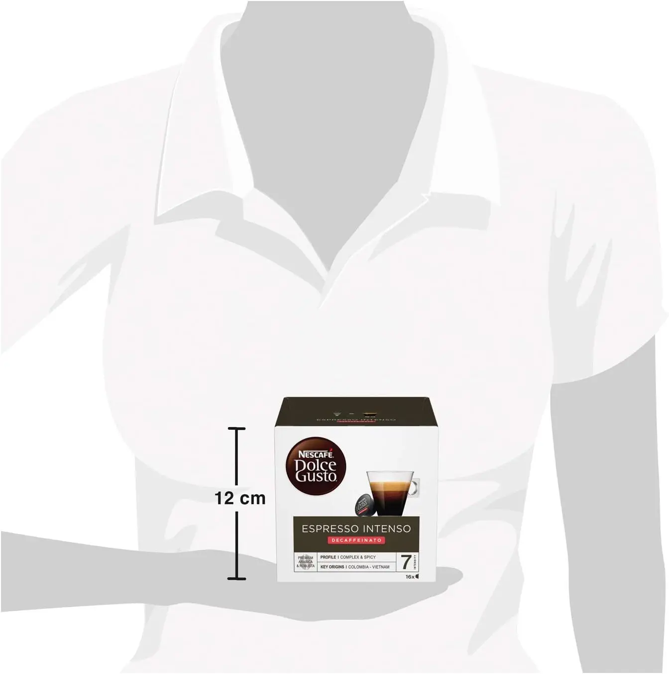 NESCAFÉ Dolce Gusto Espresso Intenso Descafeinado - x3 pack de 16 cápsulas - Total: 48 cápsulas
