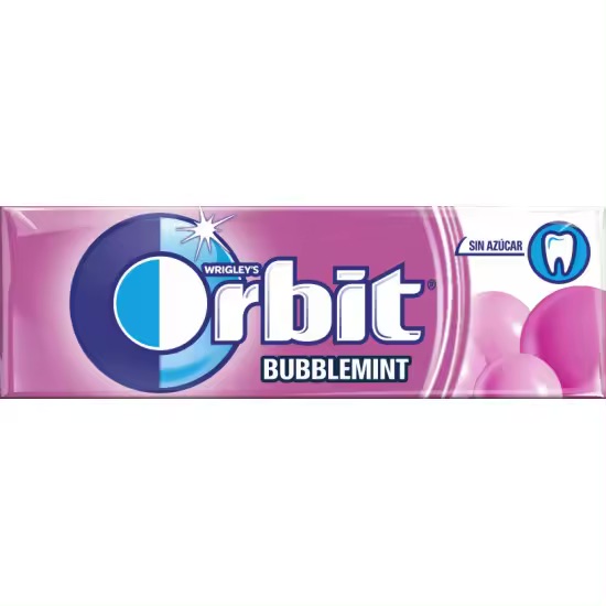 Orbit Chicles - Sin Azúcar - Sabor Bubblemint - Formato Gragea (30 x 10 chicles)