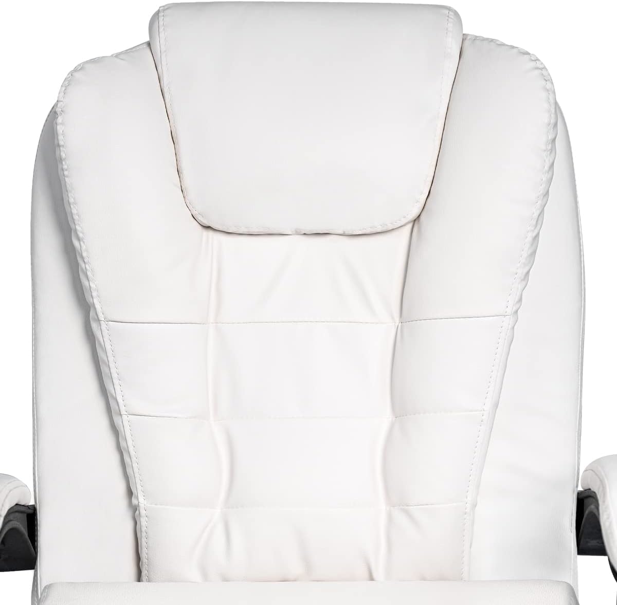 T-LoVendo TLV-AM-PC21 Cadeira de escritório com altura ajustável em pele sintética acolchoada reclinável Cadeira de diretor com apoio de braço confortável e elegante escritório