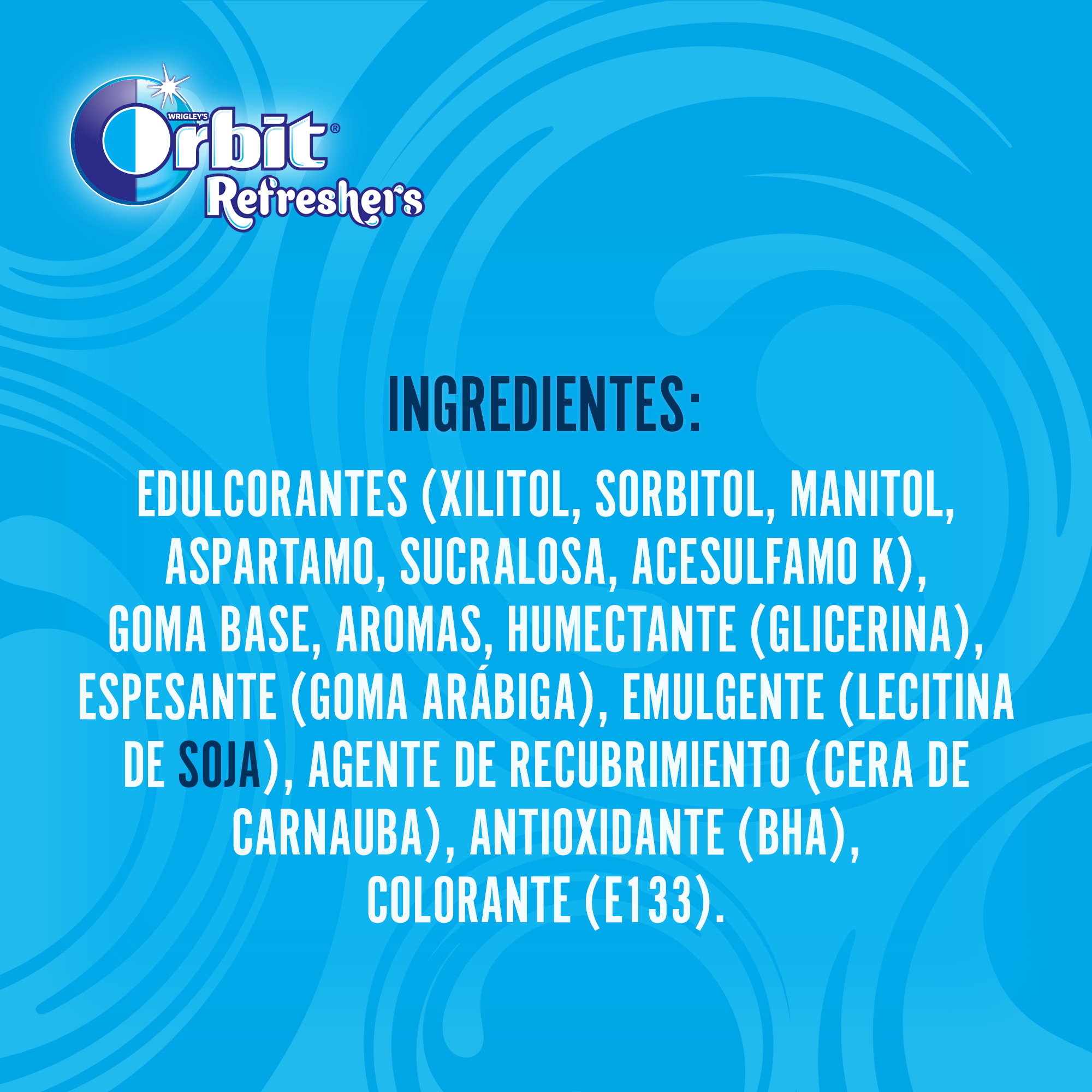 Orbit Refreshers, Chicles Sin Azúcar Sabor Menta que proporciona frescura inmediata, Formato Gragea, 6 Botes x 30 Unidades
