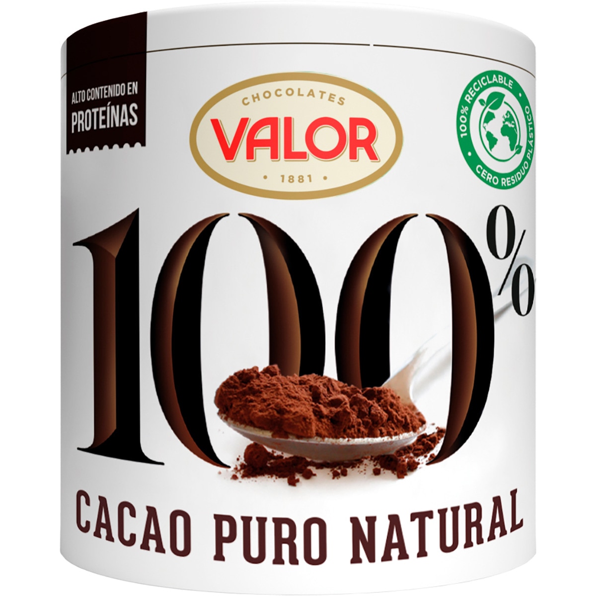 6UD Cacao Puro Natural VALOR 100% 250g - 6 unidades